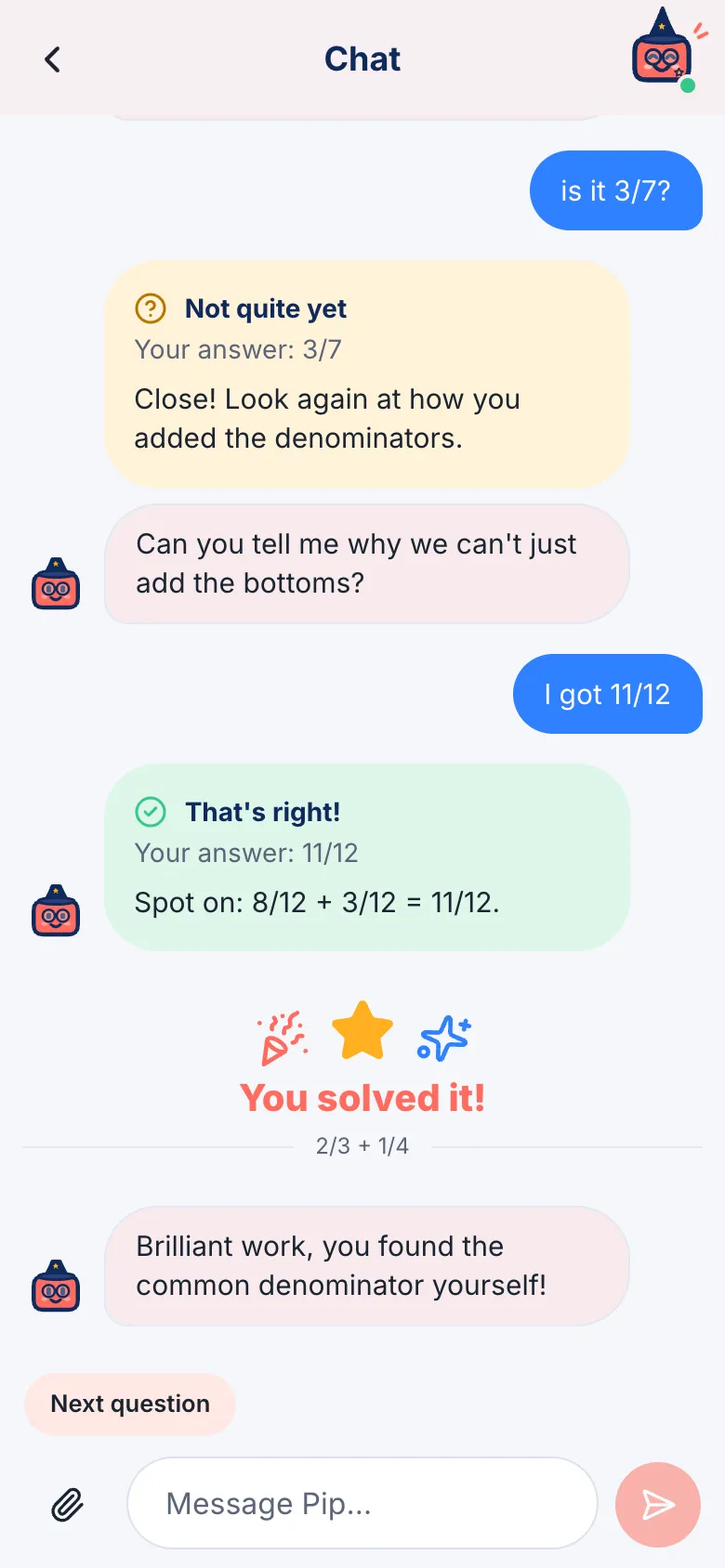 That's right! You solved it!